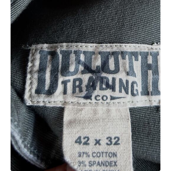 Duluth Trading JEANS Men’s 42 X 30 Flex Fire Hose Relaxed Fit pants Green B25 - Picture 4 of 11